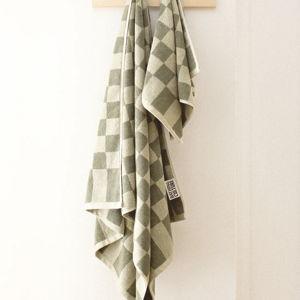 Bathing Culture: Bathhouse Check Organic Towel Set