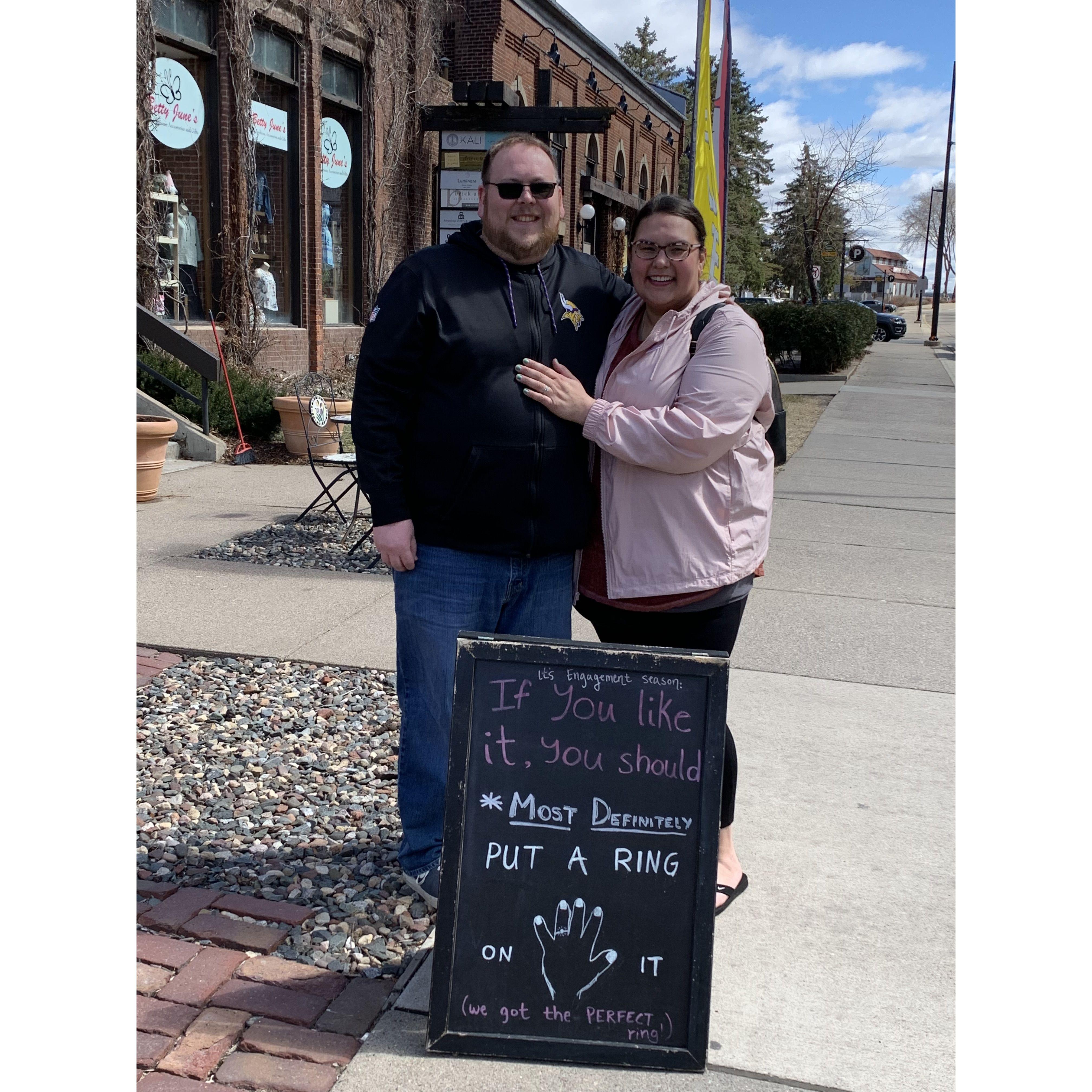 He definitely put a ring on it! Our trip to Minnesota!