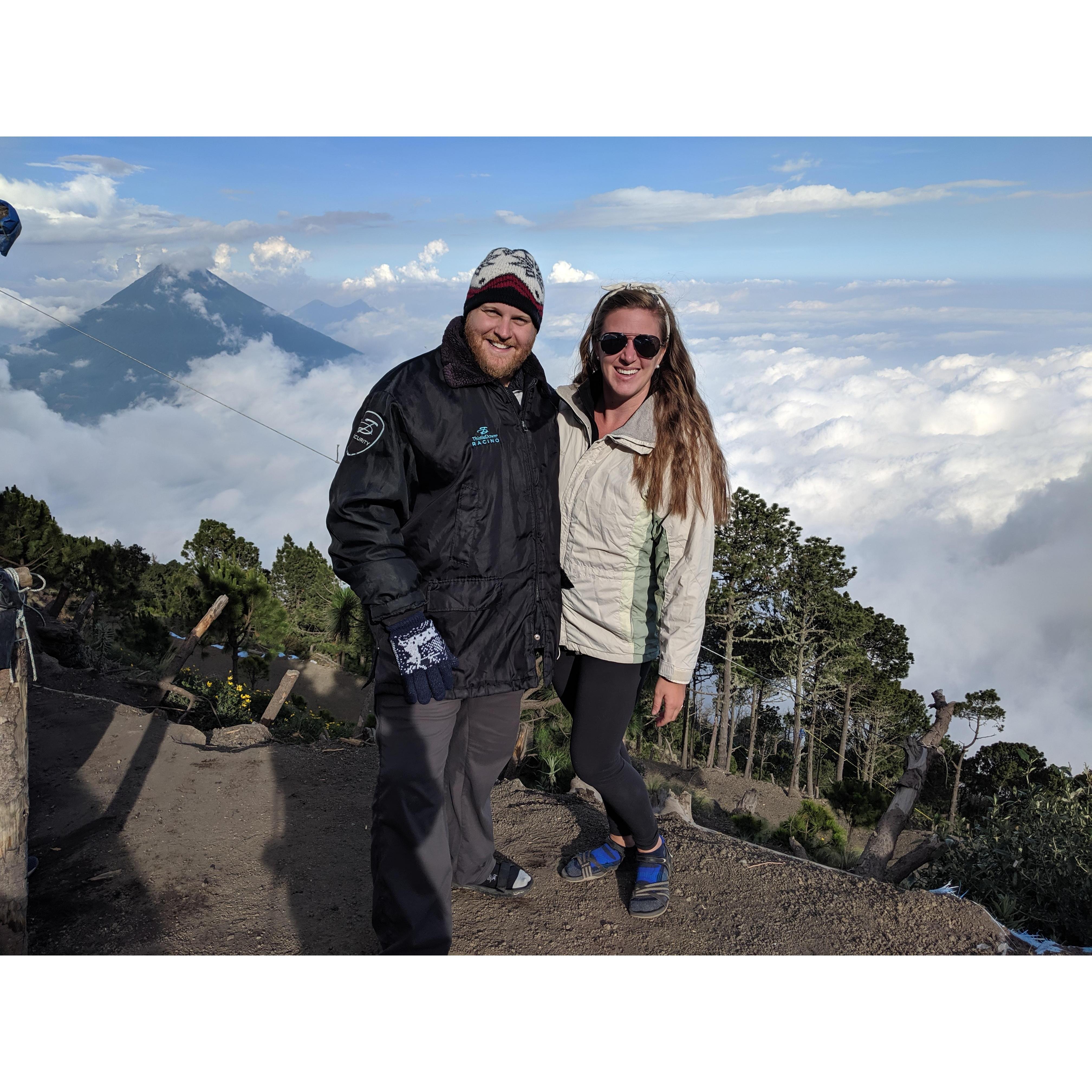 Above the clouds hiking outside of Antigua, Guatemala