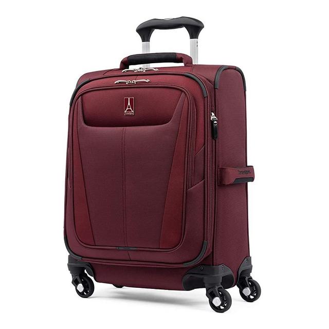 Travelpro Maxlite 5 Softside Expandable Spinner Wheel Luggage, Burgundy, Carry-On 19-Inch