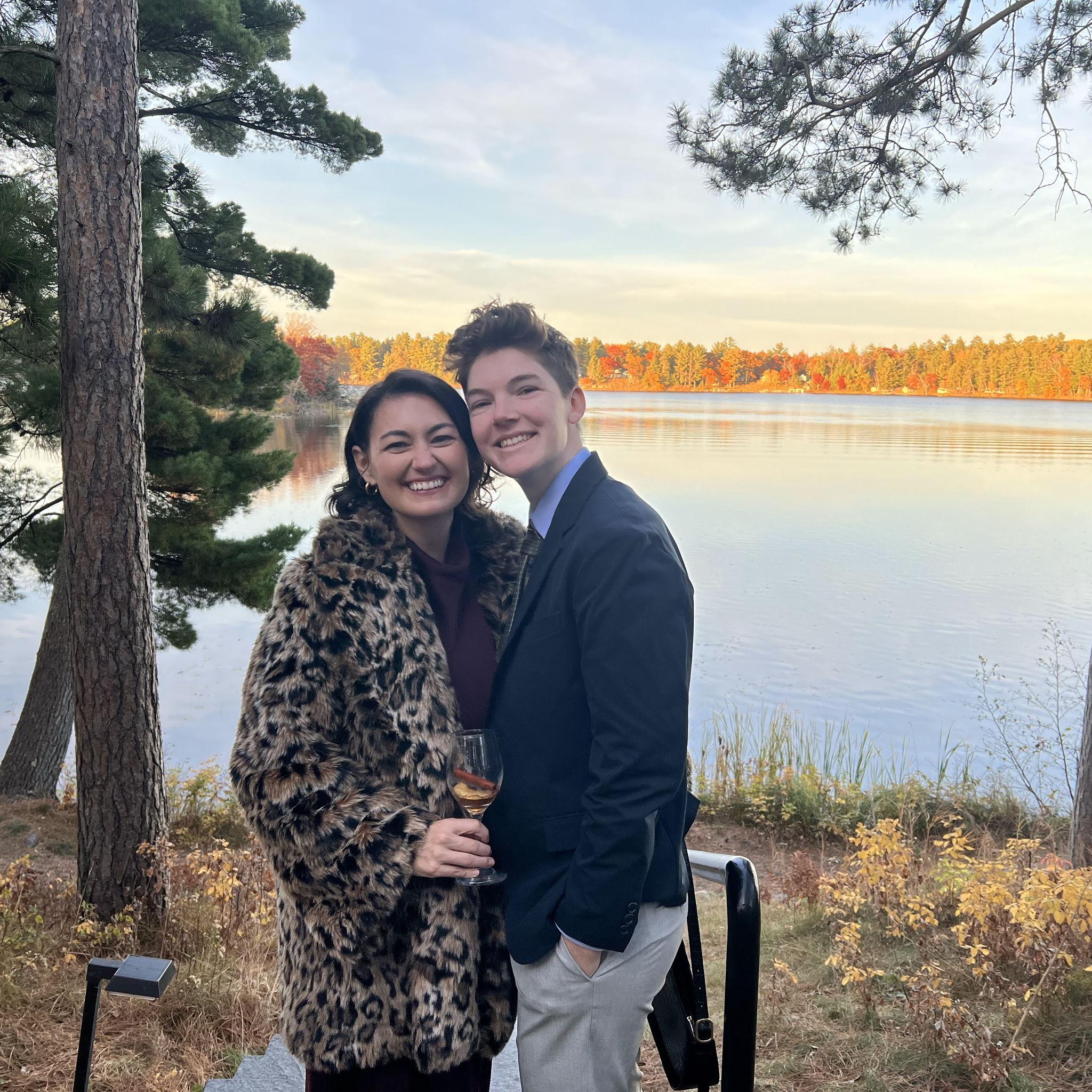 At Katie and Jake's wedding in Minnesota