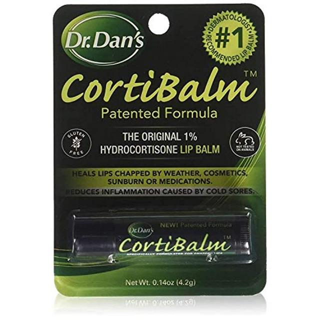 Dr. Dan's Cortibalm-5 Pack- for Dry Cracked Lips- Healing Lip Balm for Severely Chapped Lips - Designed for Men, Women and Children -