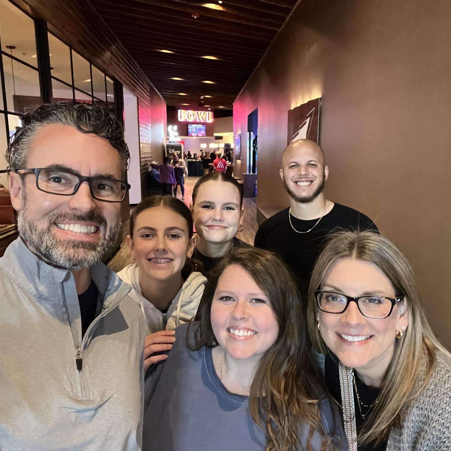 Bowling with Brooke’s cousins in Boerne