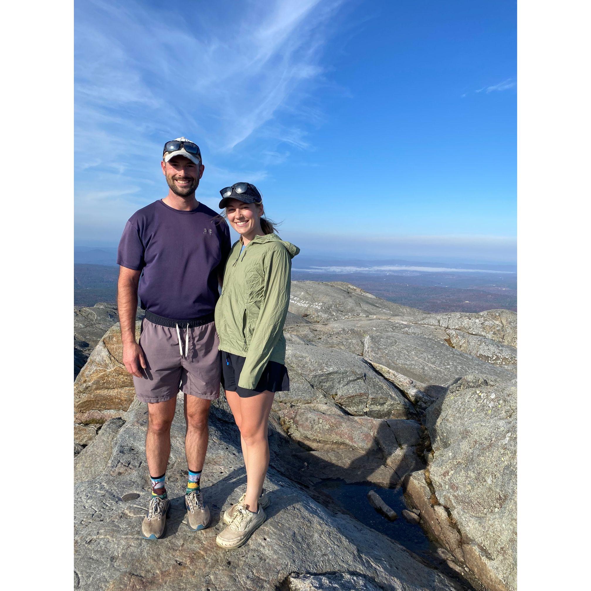 On top of Mt. Monadnock, New Hampshire