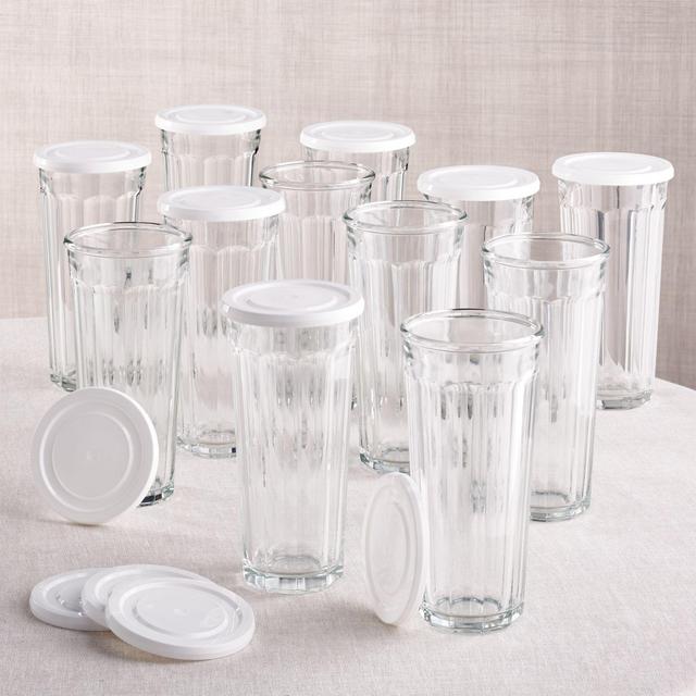 24 oz. Working Glass with Lid, Set of 12