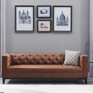 Cadman 3-Seat PU Leather Sofa