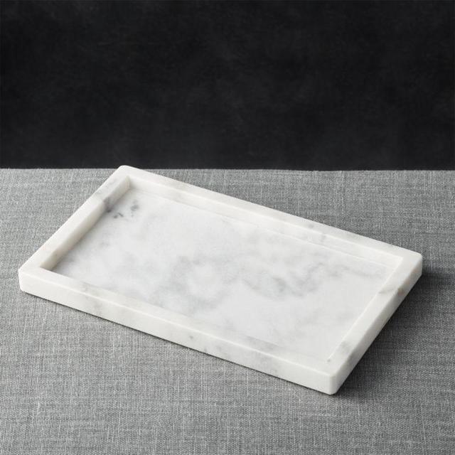French Kitchen Marble Rectangle Tray