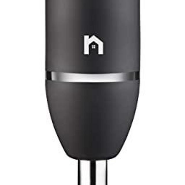 New House Kitchen Immersion Hand Blender 2 Speed Stick Mixer with Stainless Steel Shaft & Blade, 300 Watts Easily Food, Mixes Sauces, Purees Soups, Smoothies, and Dips, Black
