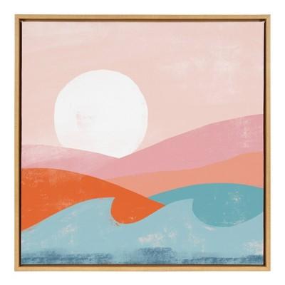 30&#34; x 30&#34; Sylvie Endless Summer Framed Canvas Wall D&#233;cor By Kate Aurelia Studio Natural - Kate and Laurel