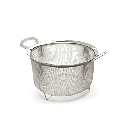 RSVP Endurance Stainless Steel Wide Rim 8-inch Mesh Basket