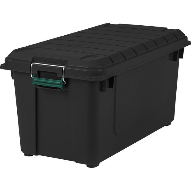 IRIS 82qt Remington Weather Tight Storage Tote Black