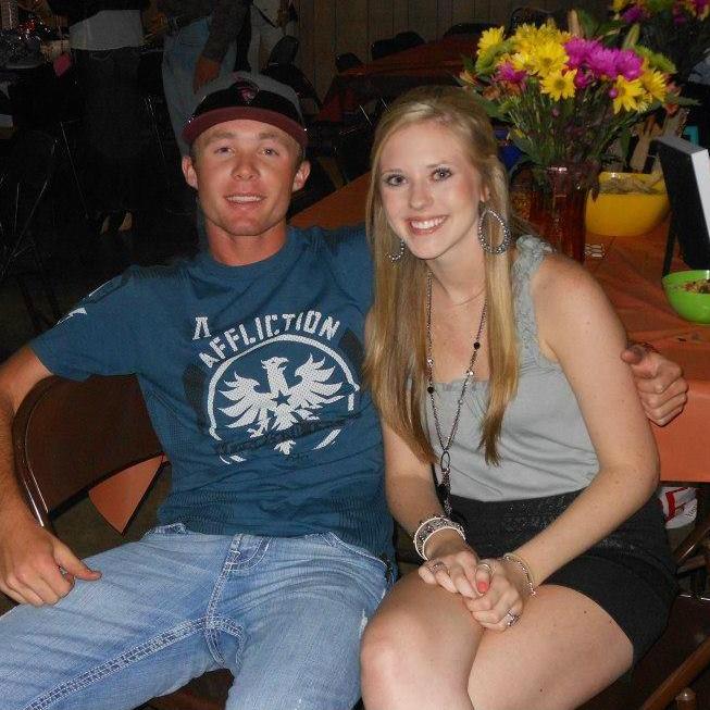 Our first photo as a couple
