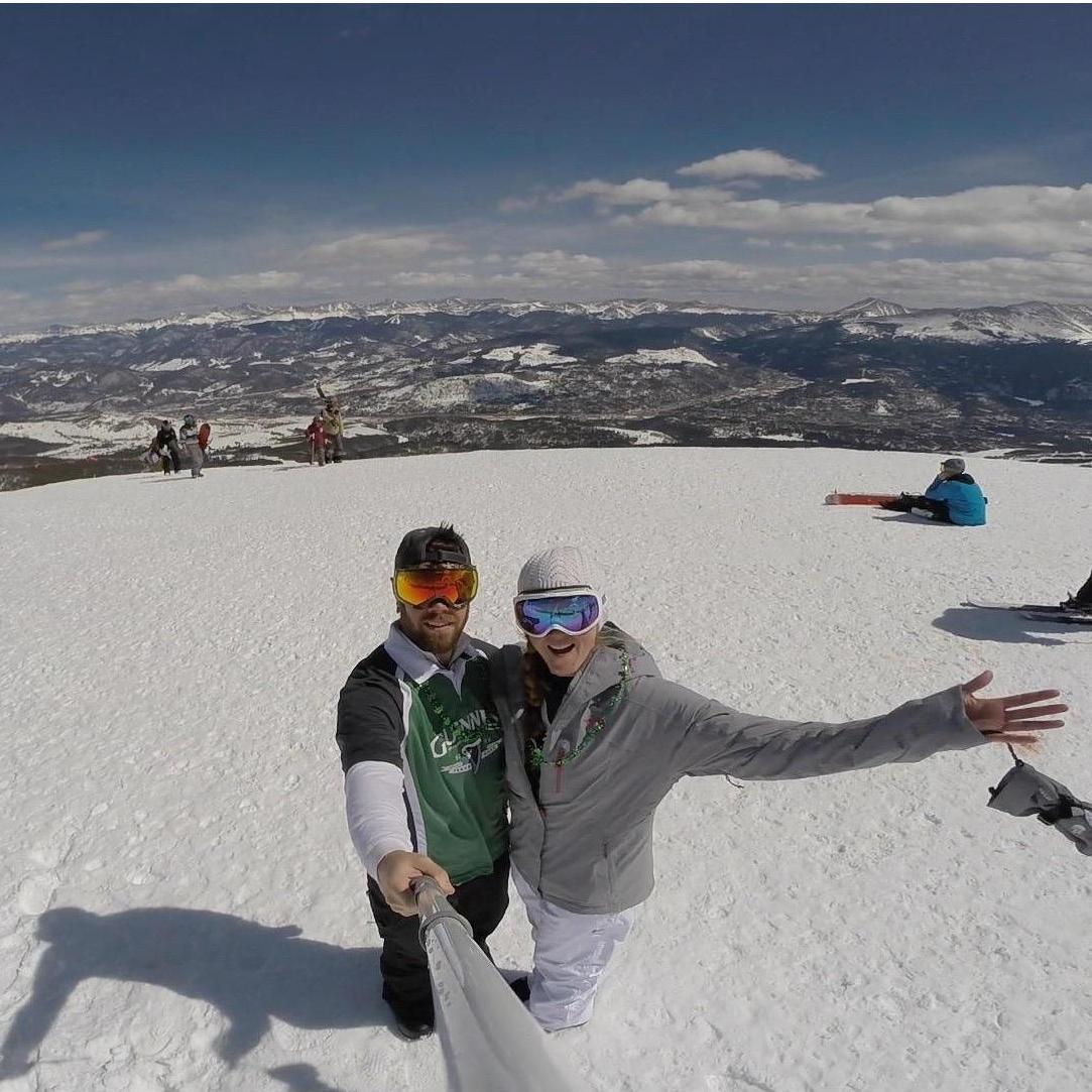 On the top of Breckenridge Mountain!