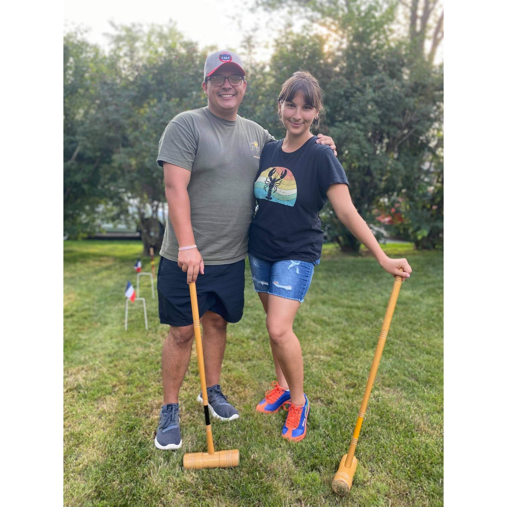 1 croquet tournament and 2 months of dating in the books.