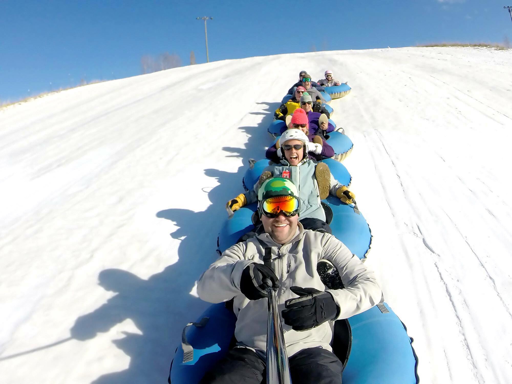 Fraser Tubing Hill with Todd's family and friends!  Make sure to check it out while you are in town!