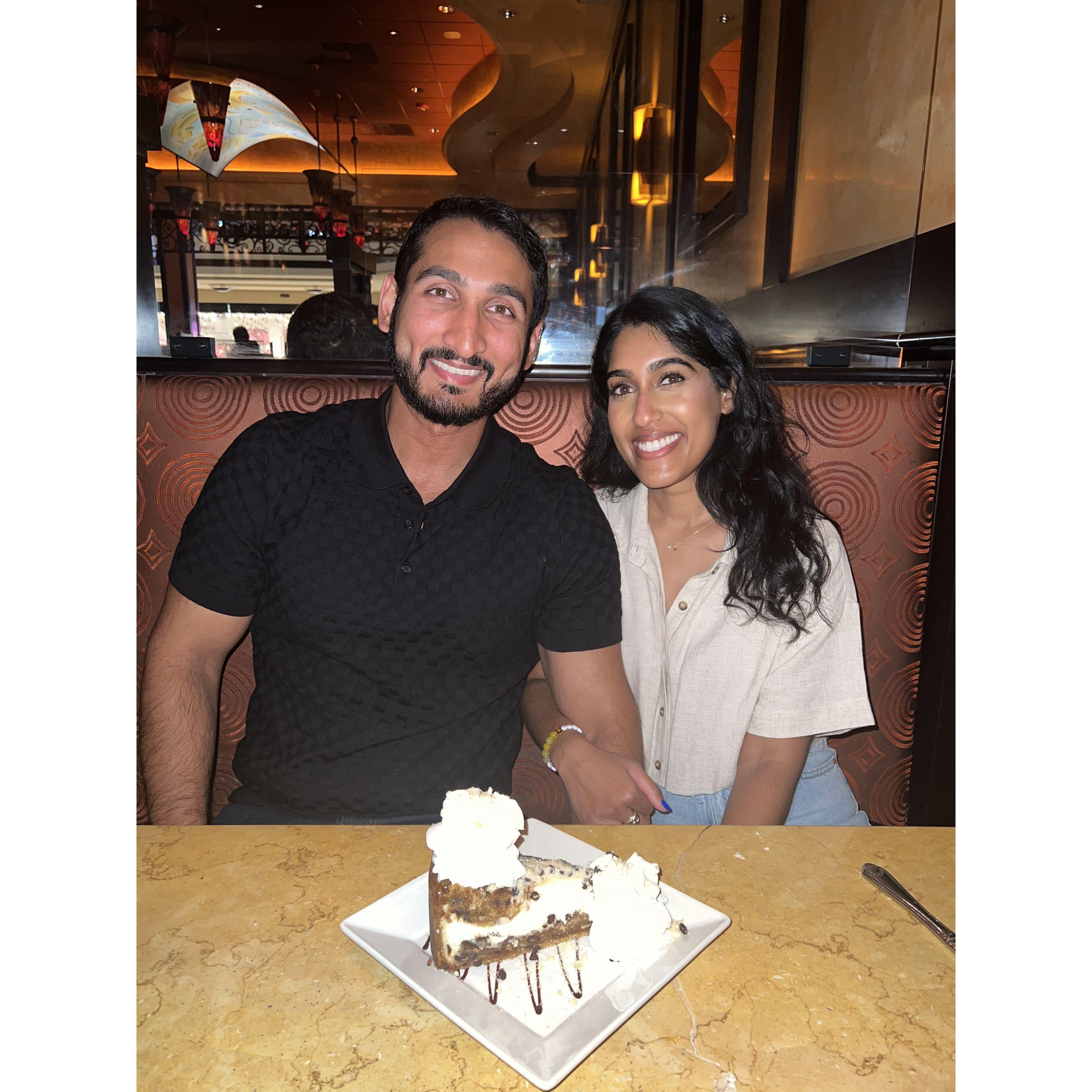 Date night at Cheesecake Factory