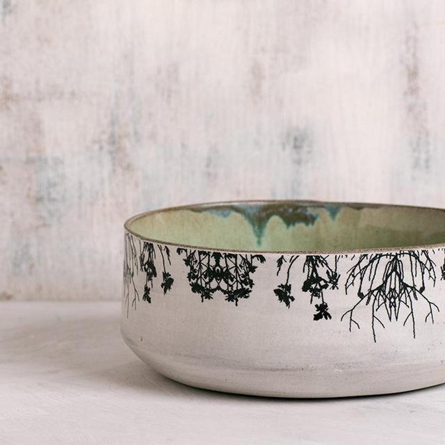 Large Ceramic Serving Bowl, Modern...