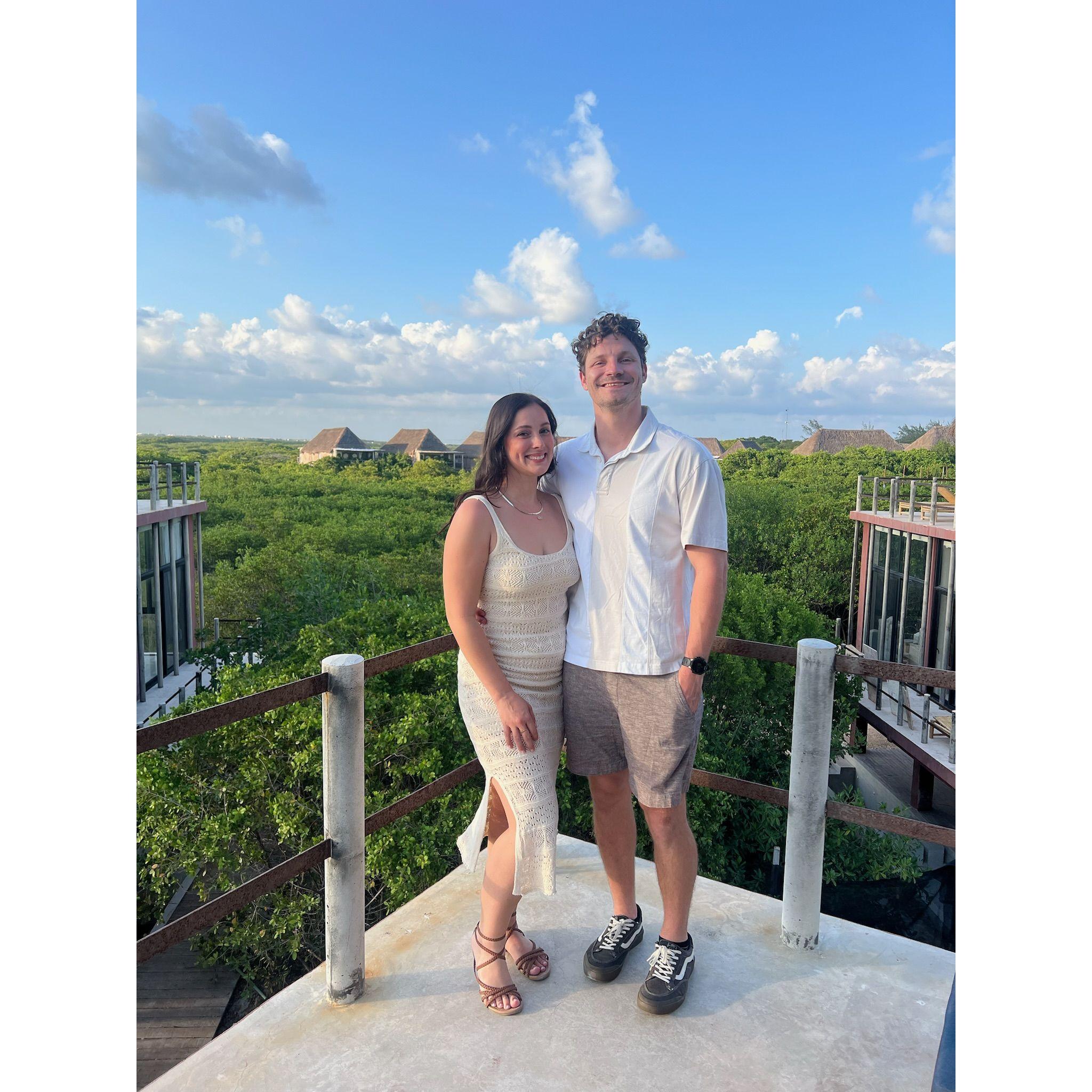 Us in Tulum, Mexico!
