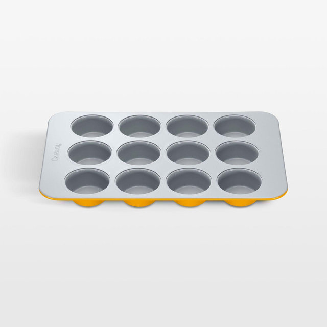 Caraway Non-Stick Ceramic Muffin Pan in Marigold