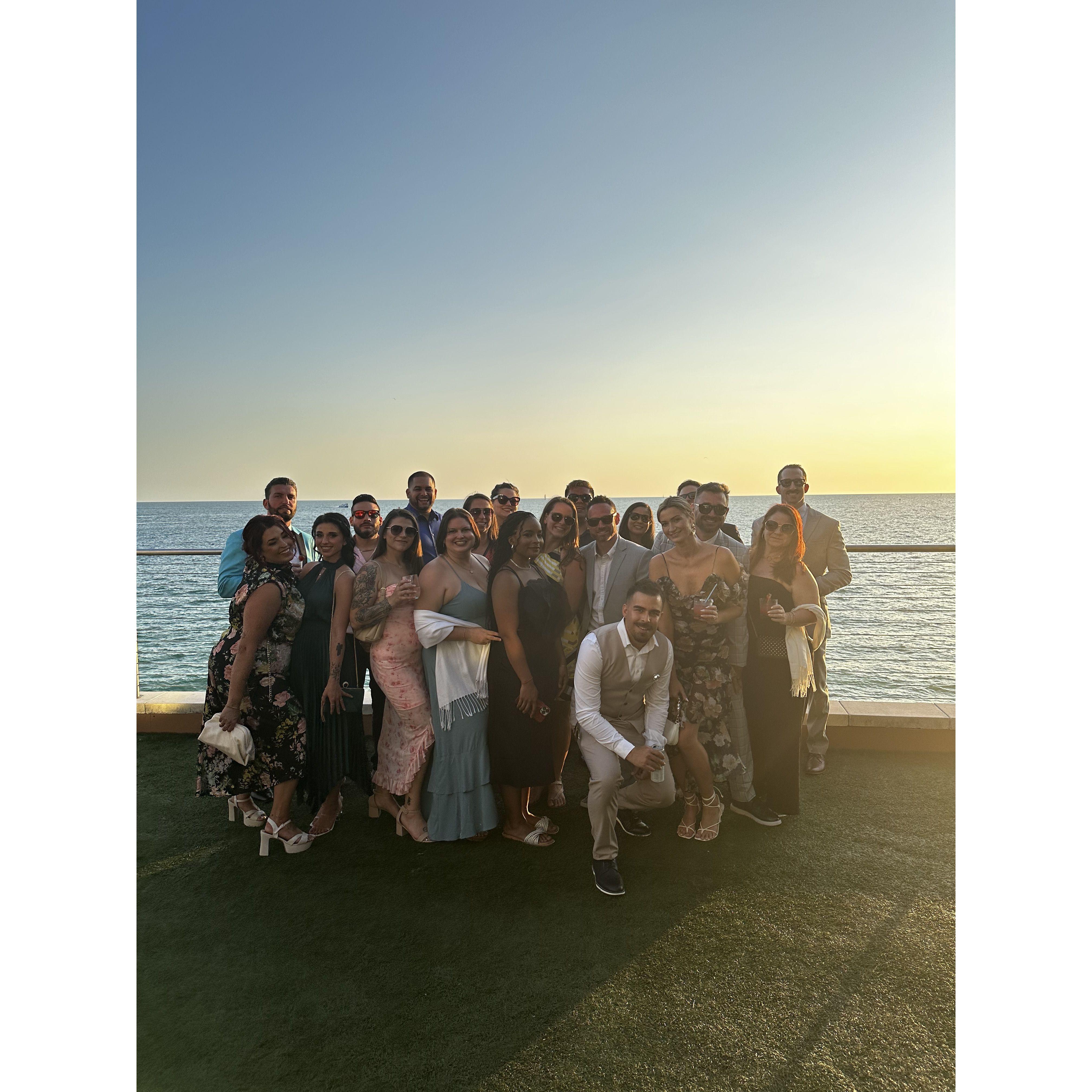 Sunset at Jaimie's wedding