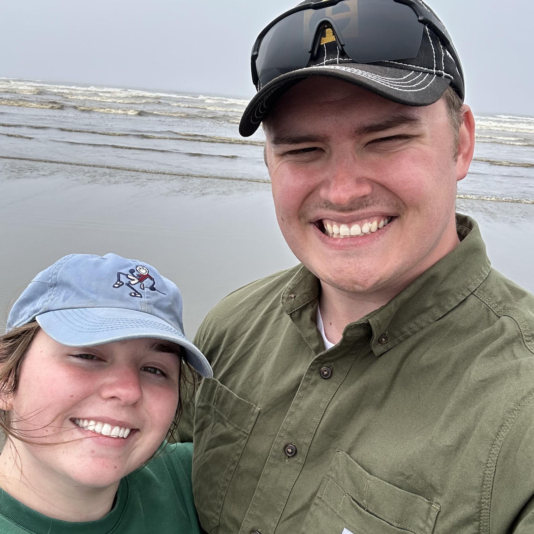 Hailey's first time at the beach