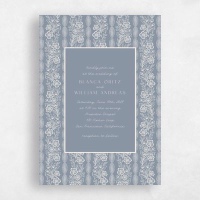 Blue Wedding Invitation - Ariadne Classic