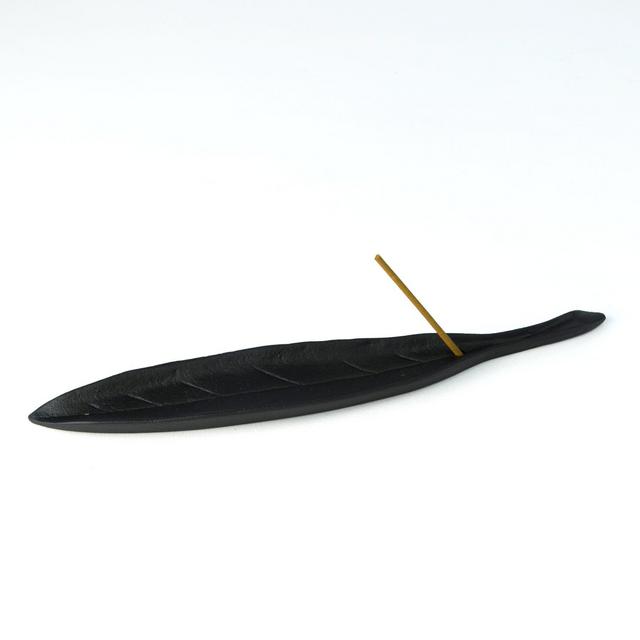 Bamboo Leaf Incense Holder