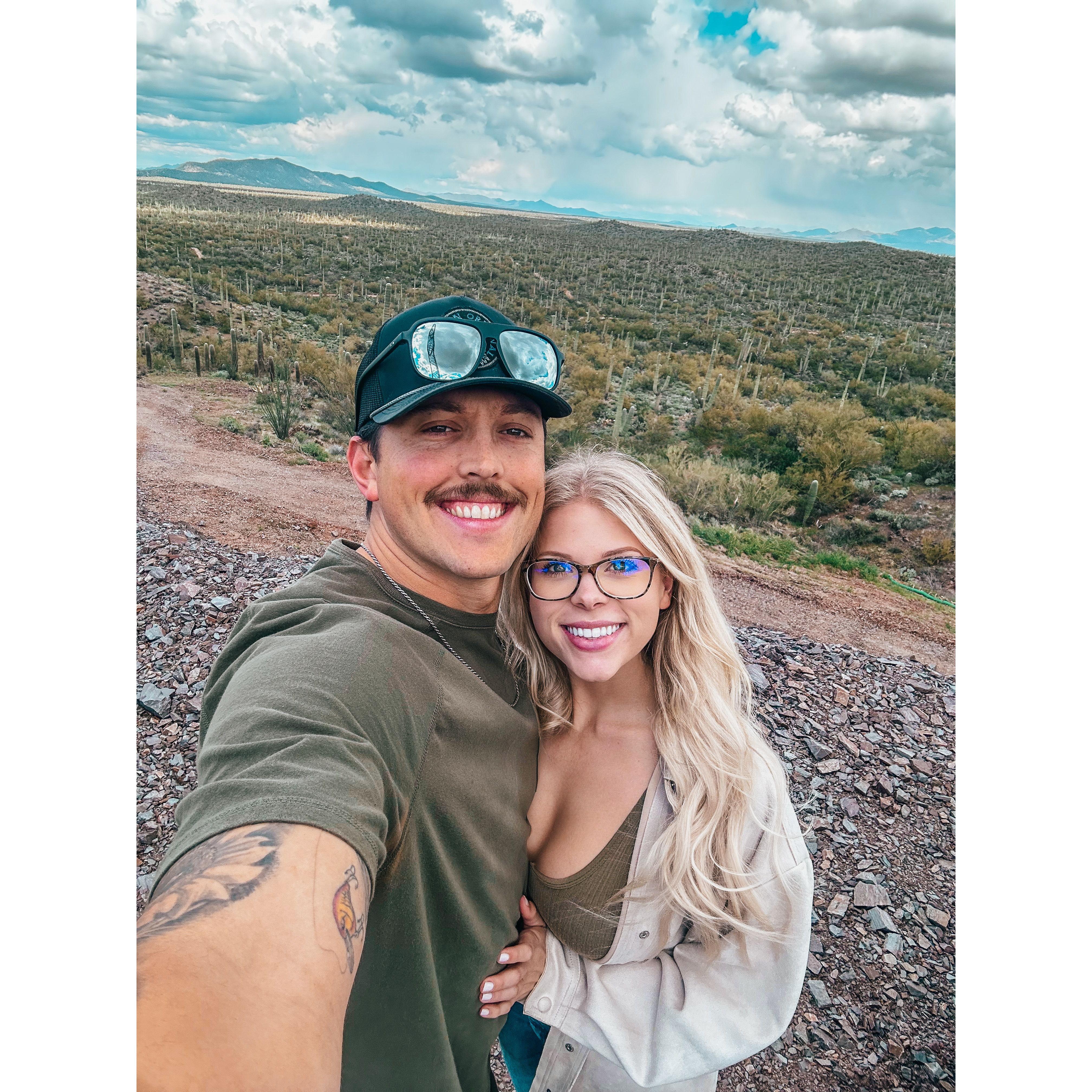St. Patricks day! We took Chase's Truck off-roading in the desert and found the cutest dive bar for lunch!