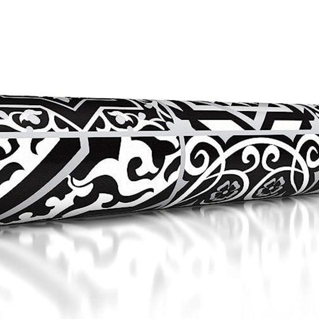 IRI-GIRI Decorative Trivet and Kitchen Table Runners Handles Heat Up to 300F, Anti Slip, Hand Washable and Convenient for Hot Dishes and Pots, 53.15" X 13.78", Black and White 7272