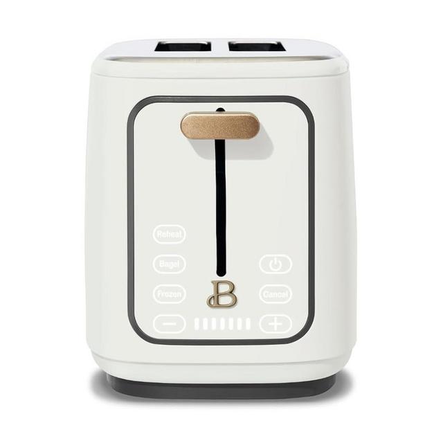 Beautiful Drew Barrymore 2-Slices Toaster, Touch Display, 7 Browning Levels, Bagel/Frozen/Reheat, 900W, Wide Slots, Elegant Design