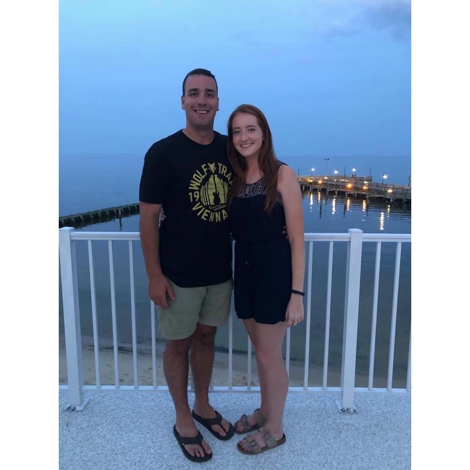 Enjoying the views at Hayley's brothers wedding, 2019