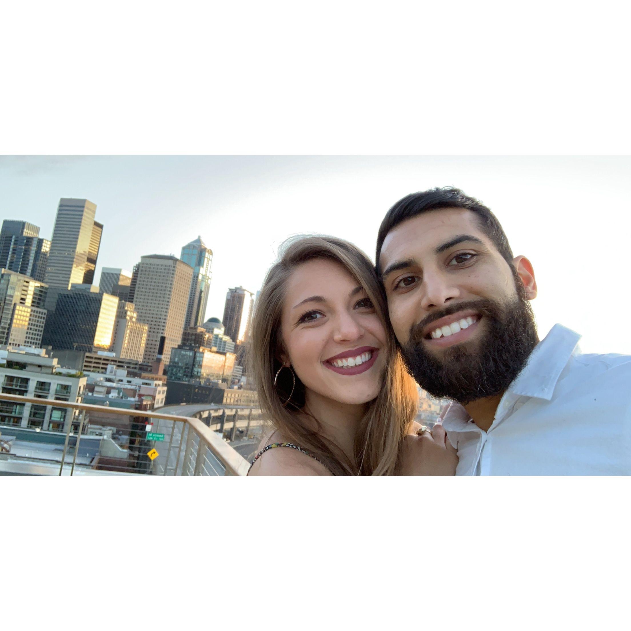 This was my 27th birthday, Mandeep surprised me with a fancy dinner date downtown Seattle.