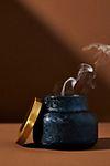 Capri Blue Volcano Shatter Frost Glass Candle