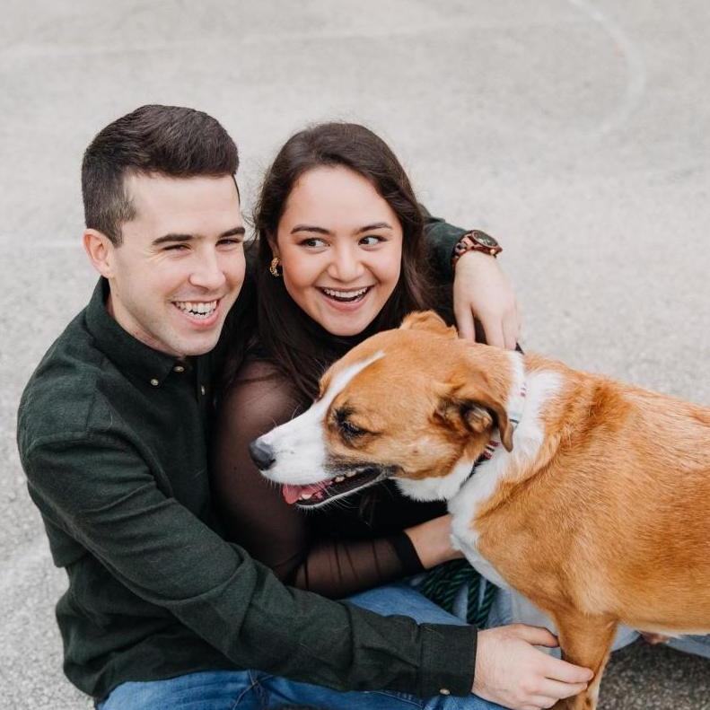 Rider taking over our engagement photoshoot, 2020.