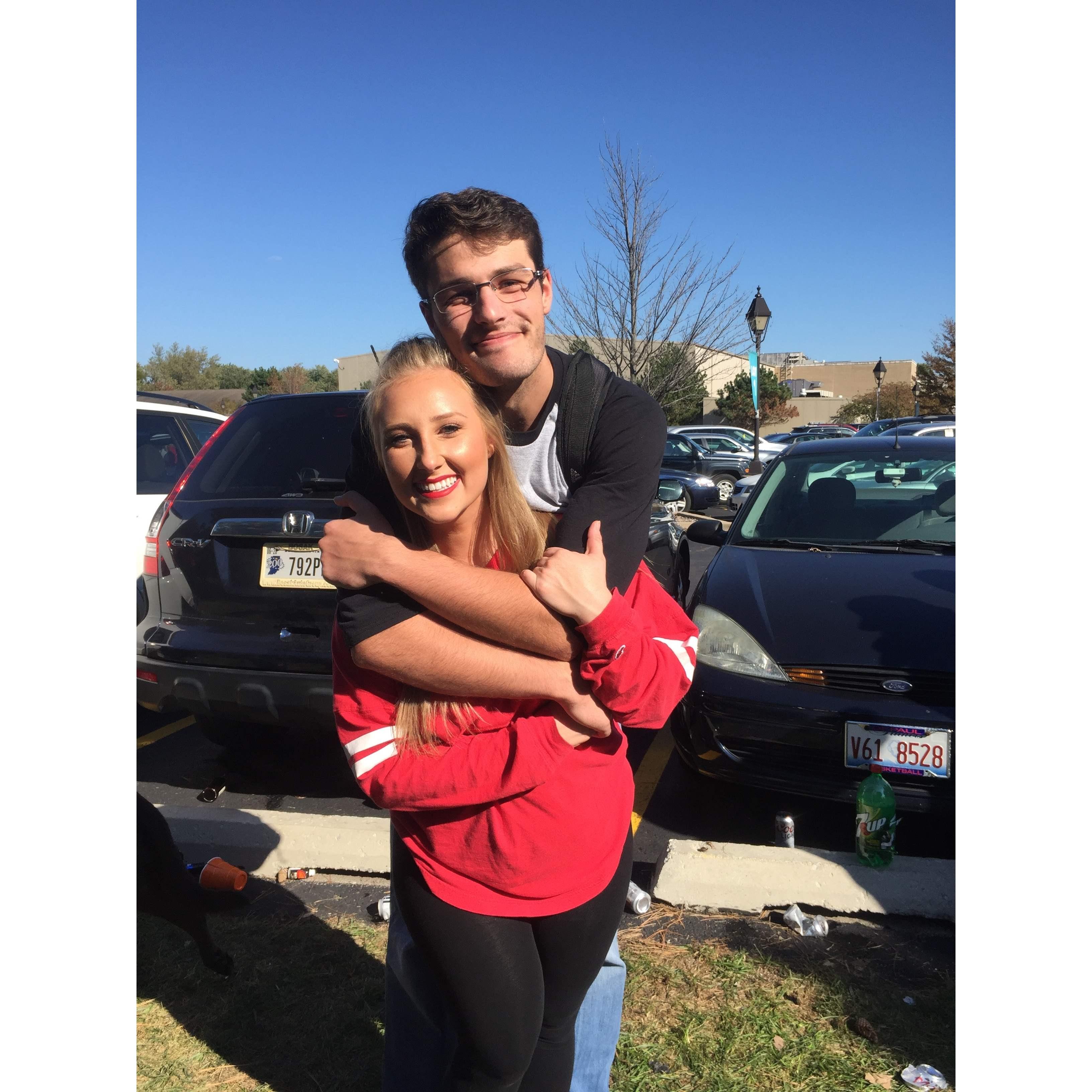 The couple at an SXU Homecoming!