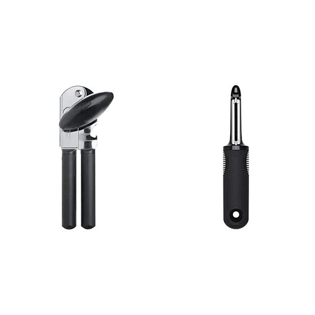 OXO Good Grips Soft-Handled Can Opener,Black,None & Good Grips Swivel Peeler