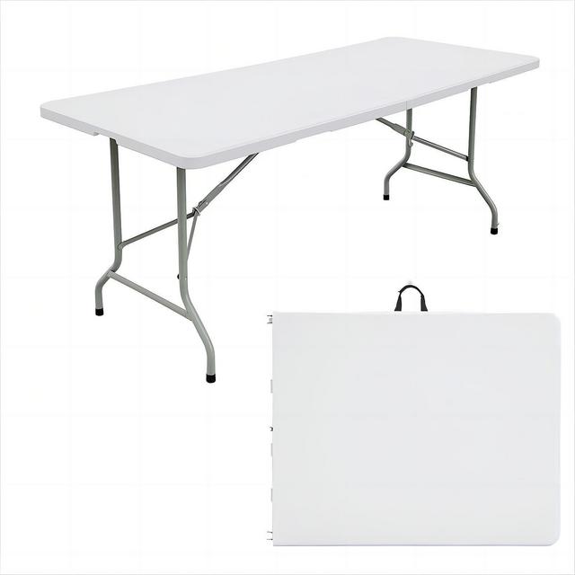 SUGIFT 71'' Plastic Rectangular Folding Table