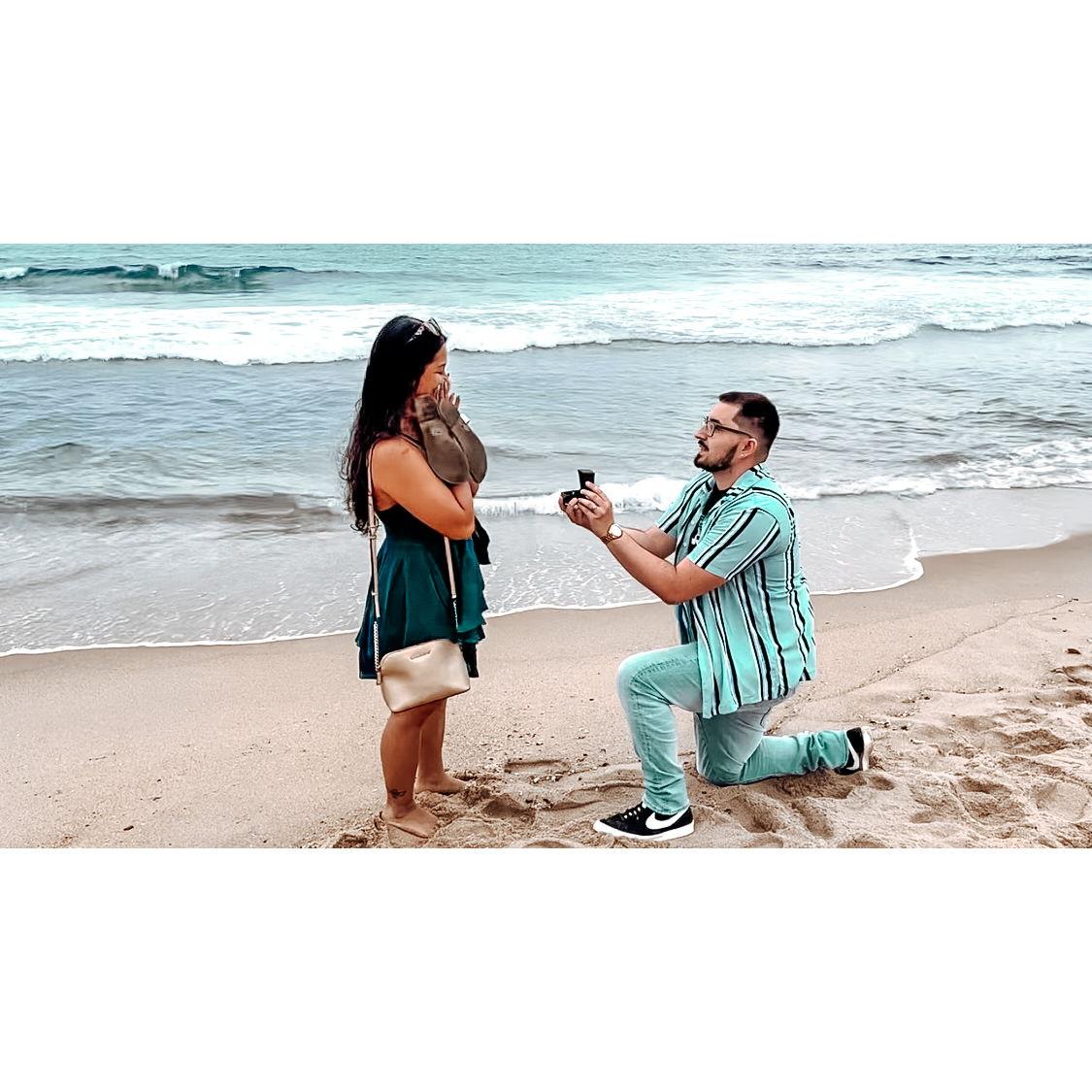 The moment I said "YES!"