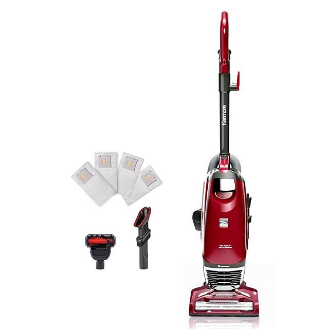 Kenmore BU3040 Intuition Lite Bagged Upright Vacuum Lightweight Cleaner 2-Motor Power Suction with HEPA Filter, 3-in-1 Combination Tool, Handi-Mate for Carpet, Floor, Pet Hair, Red W/No Lift-up