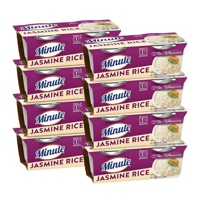 Minute Ready-to-Serve Jasmine Rice, Microwavable Rice Cups, 8.8-Ounce Cups (Pack of 8)