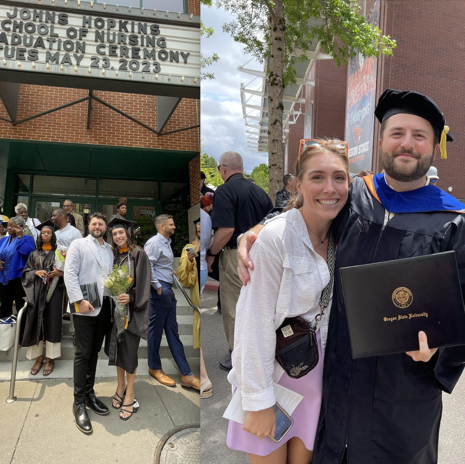 Grad school graduations AND the end of long distance