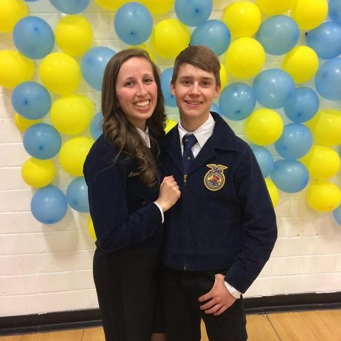 Trent fulfilled his obligation to attend FFA banquets as "First Man" of the chapter