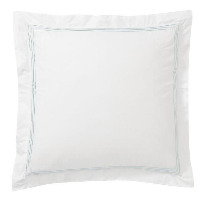 Sea Glass Blue Grand Organic Percale Sham, Euro