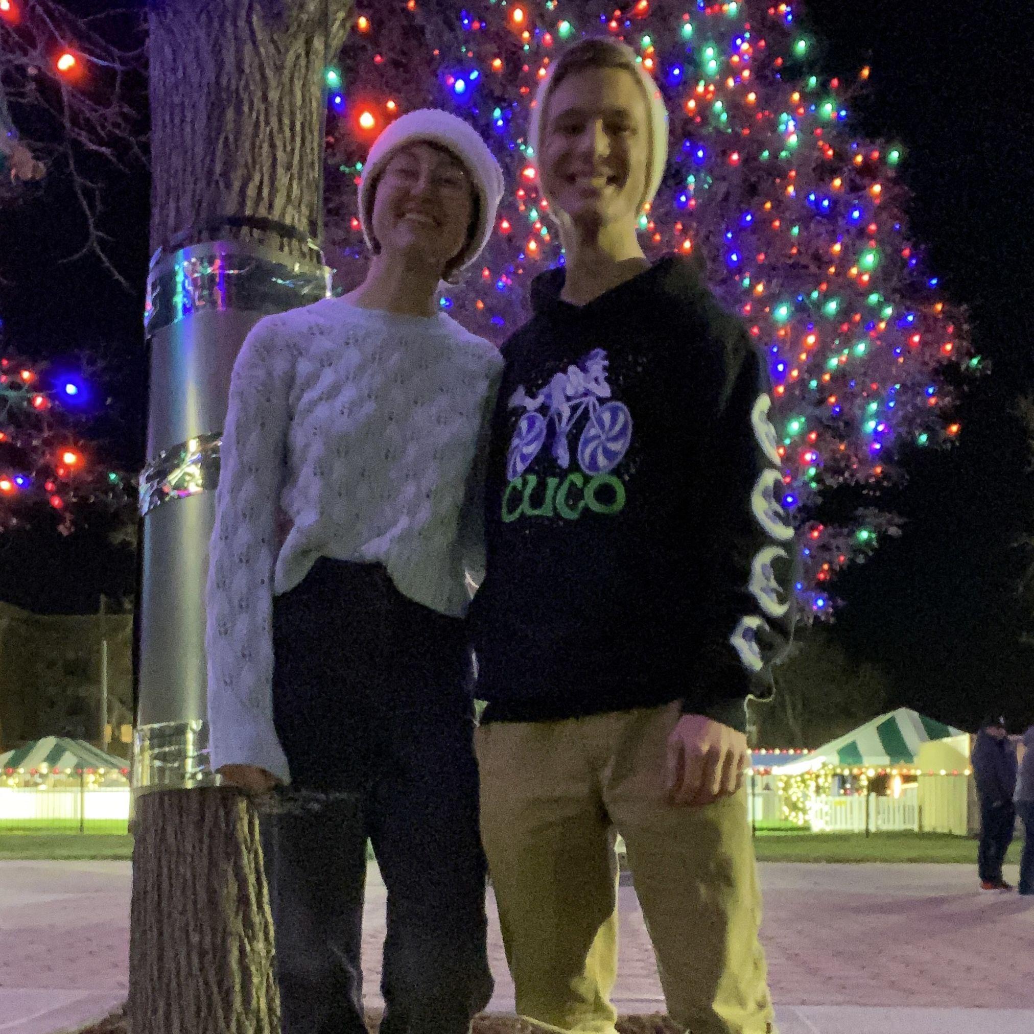 Our very first date at the local ice rink in Colorado Springs.