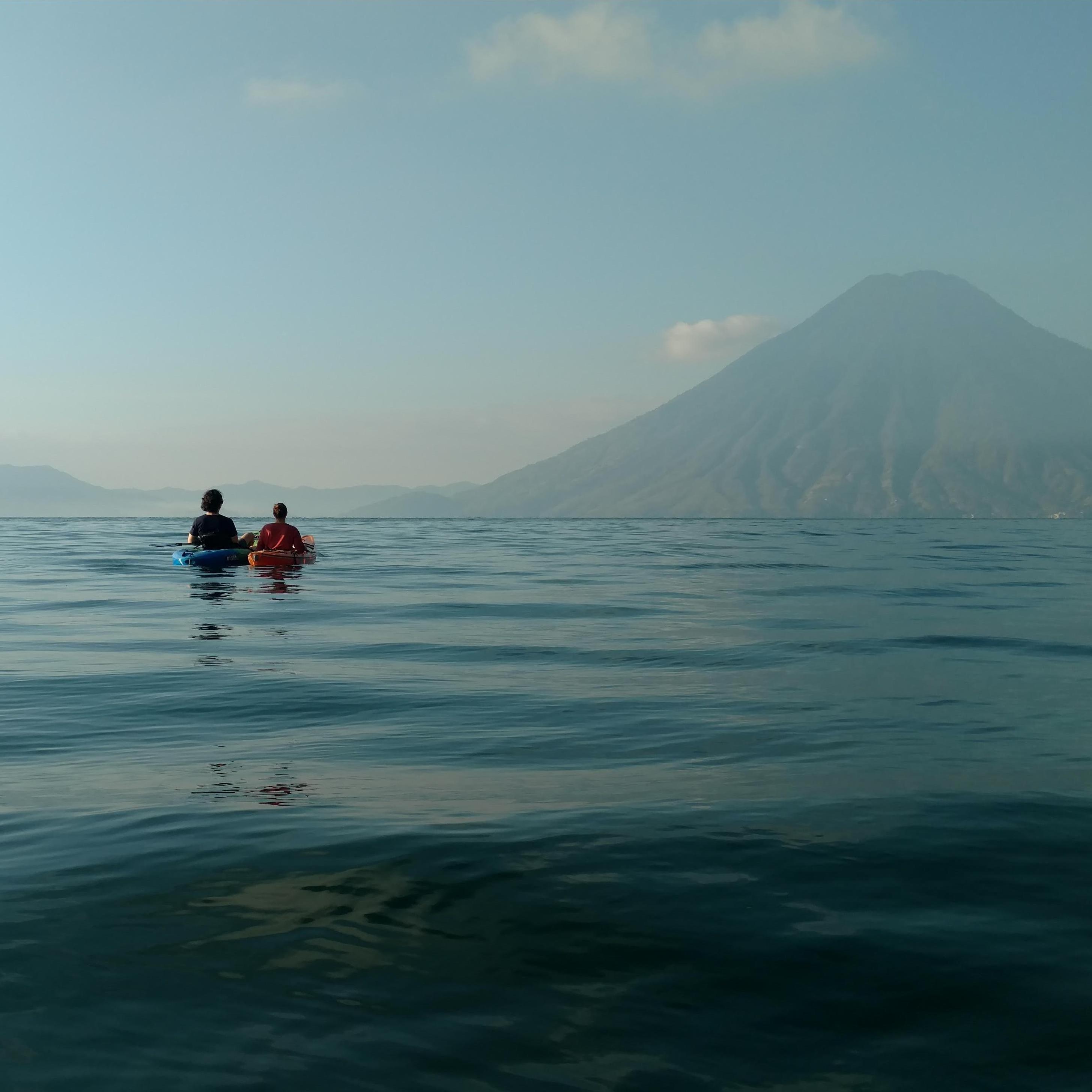 Kayaking among the volcanoes in Guatemala 2019