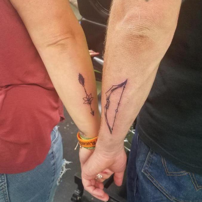 The arrow for his bow