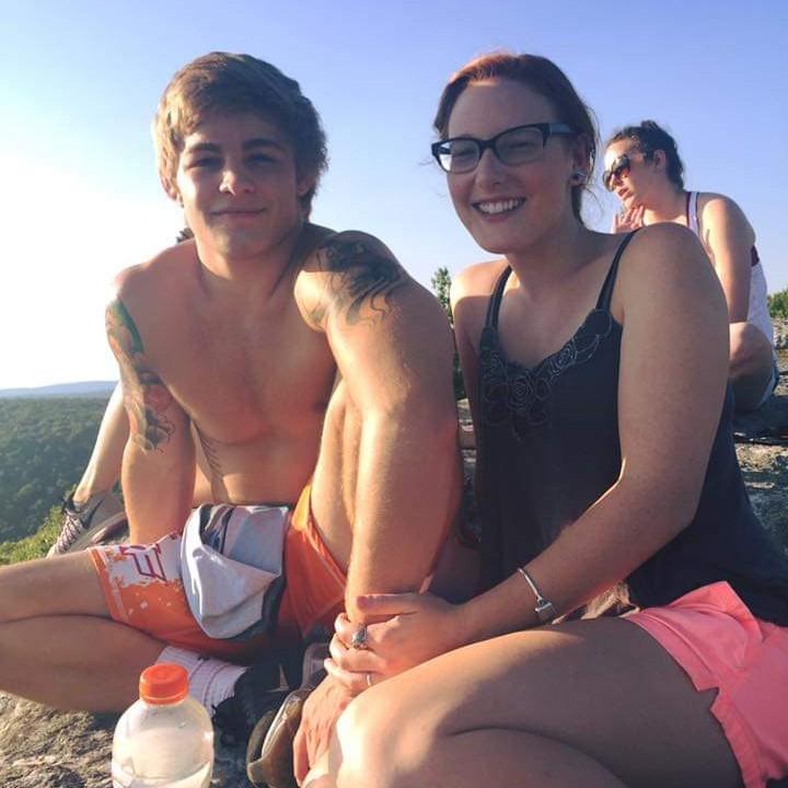 our first photo as a couple