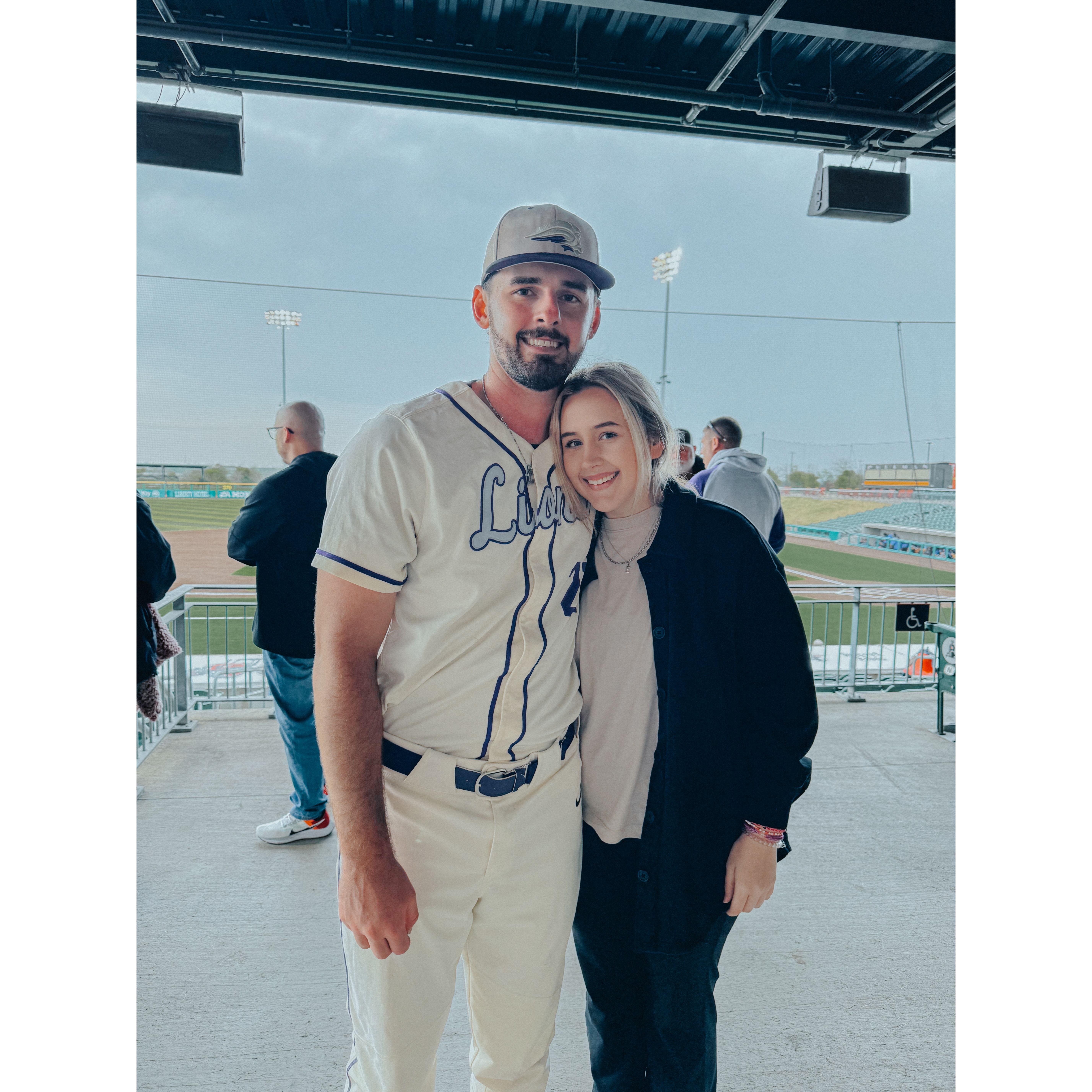 Spent many days and night at a baseball field