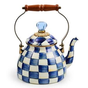 Royal Check Enamel Tea Kettle