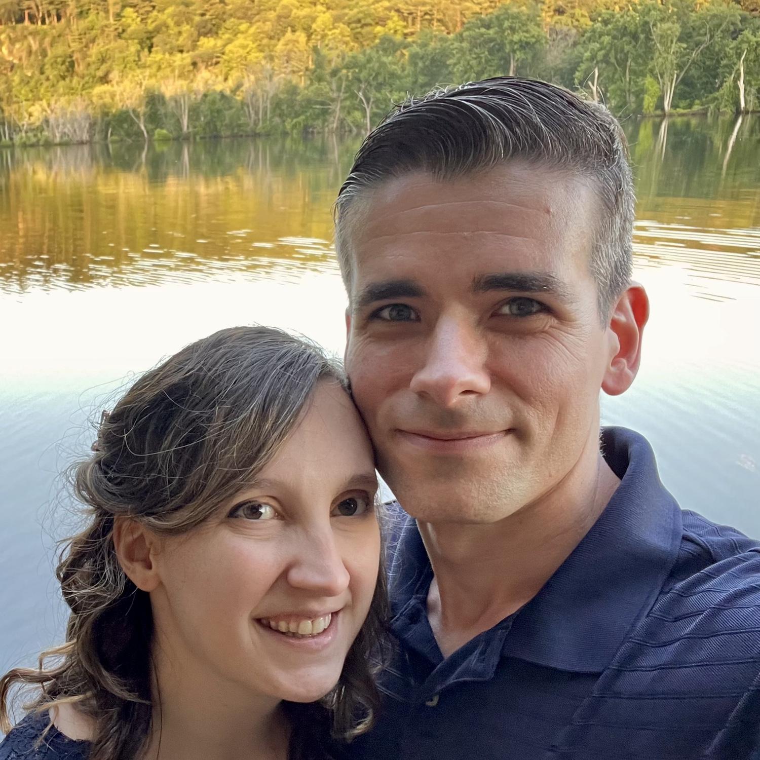 Behind the scenes of our engagement photoshoot.